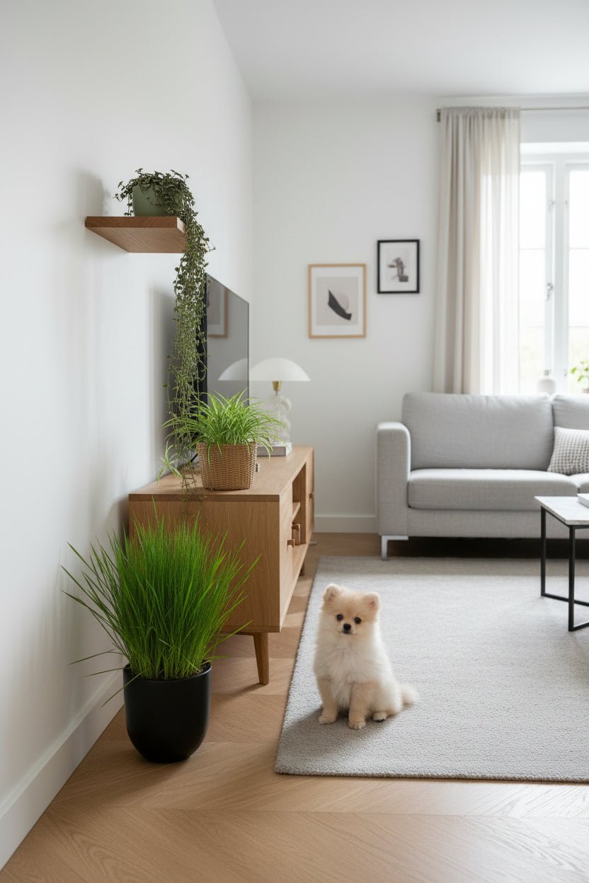 Trio pet-friendly — Cyperus, Callisia et Chlorophytum — H20 cm | Pot Ø12 cm - Verdeia - 4