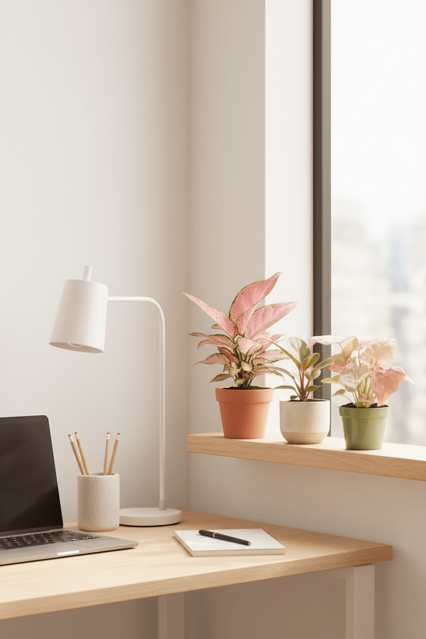 Trio Pink is the New Green — Syngonium, Aglaonema i Philodendron roses - Verdeia - 4
