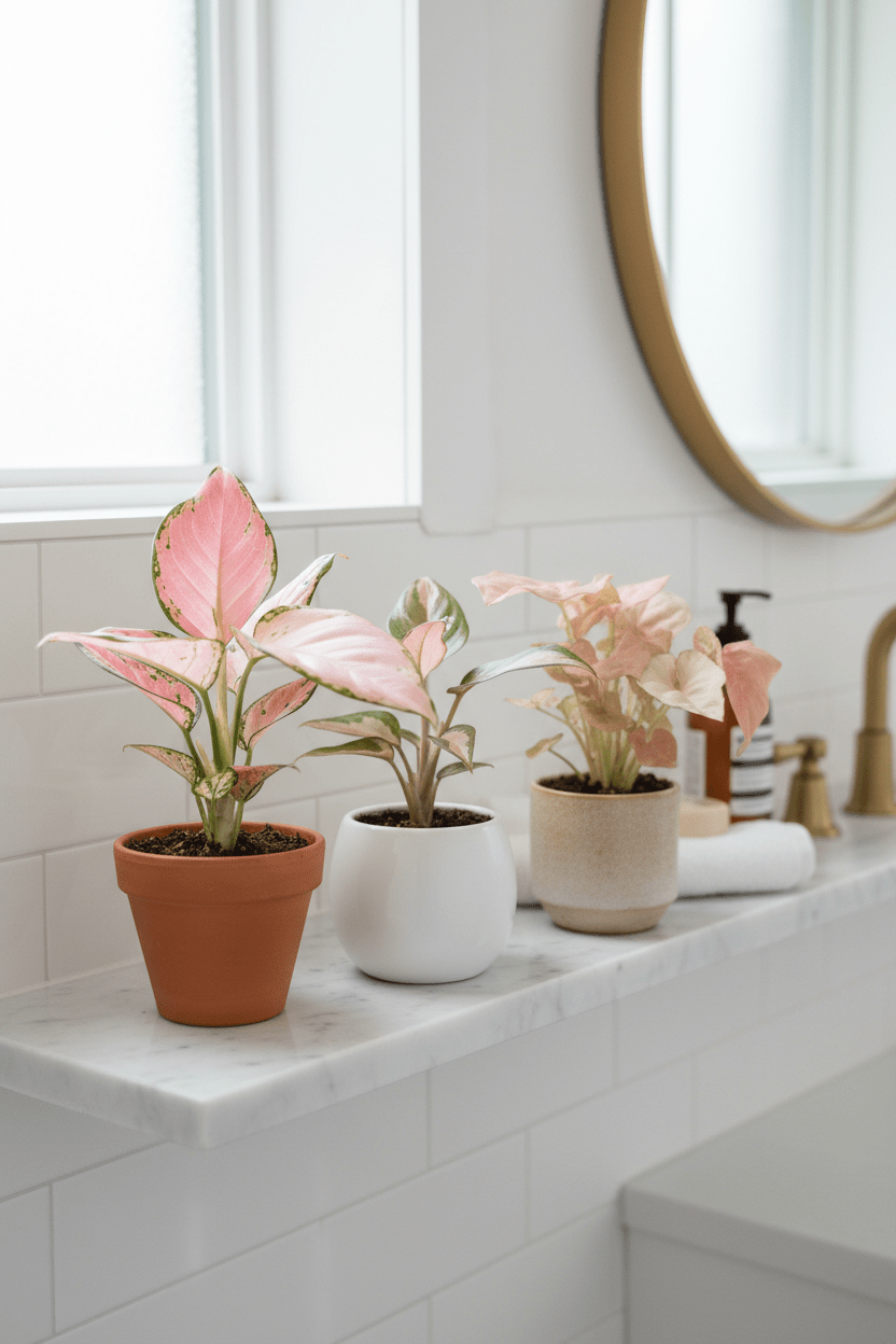 Trio Pink is the New Green — Syngonium, Aglaonema i Philodendron roses - Verdeia - 3