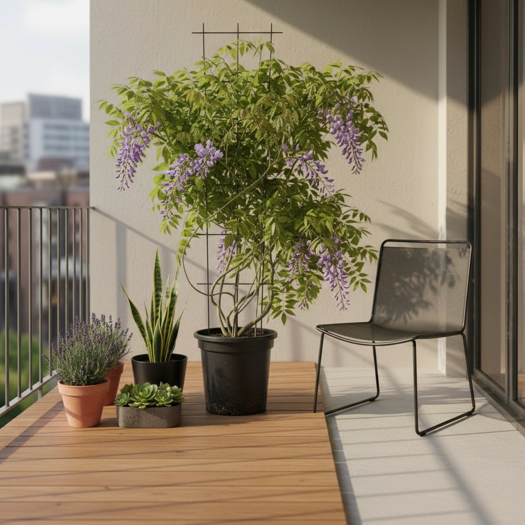 Wisteria sinensis ‘Caroline’ – Glycine violette – D15cm x H65cm - Verdeia