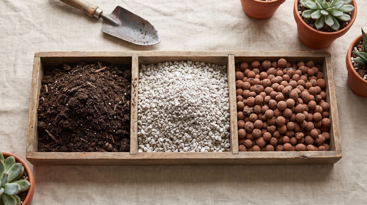 Comprendre les substrats : terreau, billes d'argile et perlite - Verdeia