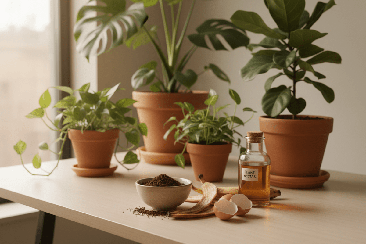 Engrais et nutrition des plantes d'intérieur : le guide complet pour nourrir vos plantes naturellement - Verdeia