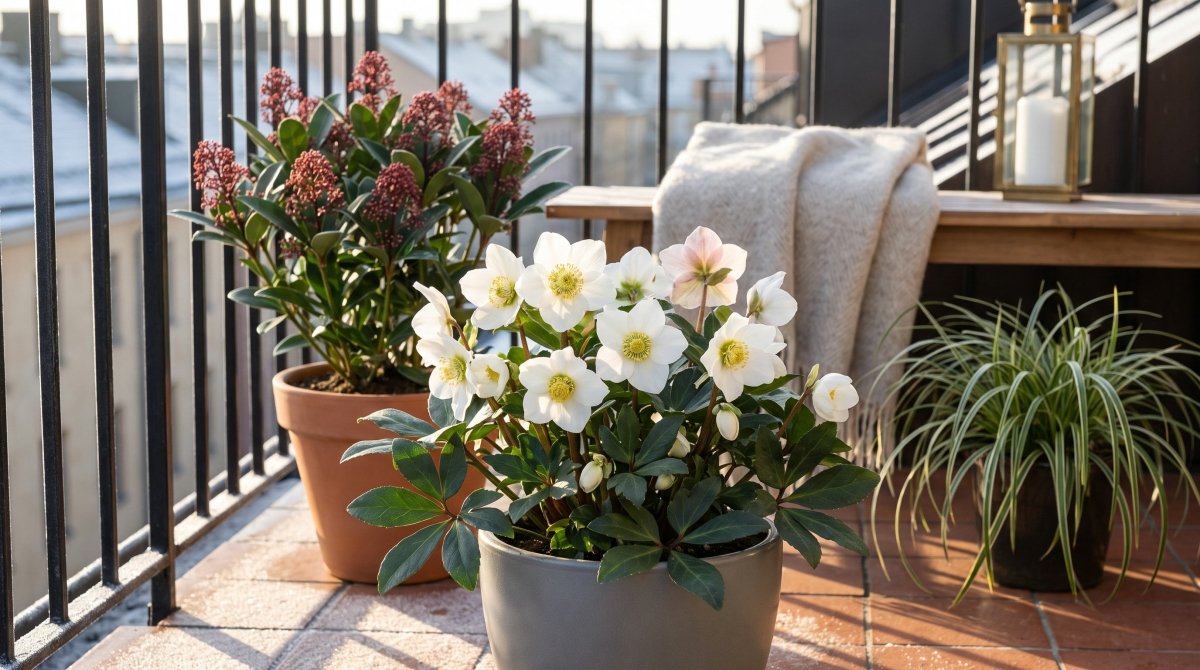 Hellébores en pot : roses de Noël et roses de Carême pour fleurir l'hiver - Verdeia