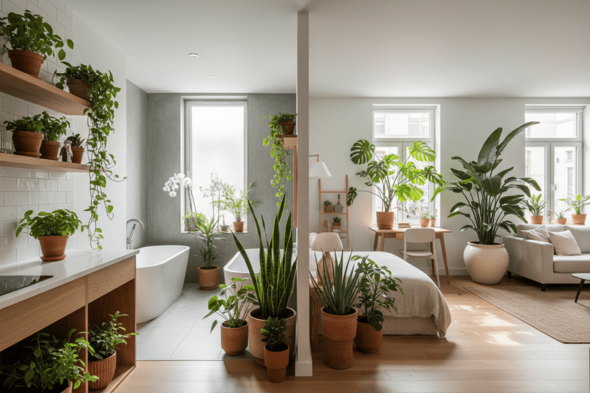 Plantes d'intérieur pour chaque pièce : guide complet par type d'espace - Verdeia