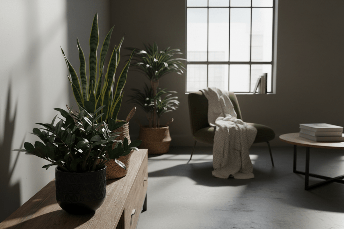 Plantes d'intérieur sans lumière : lesquelles choisir pour les pièces sombres - Verdeia