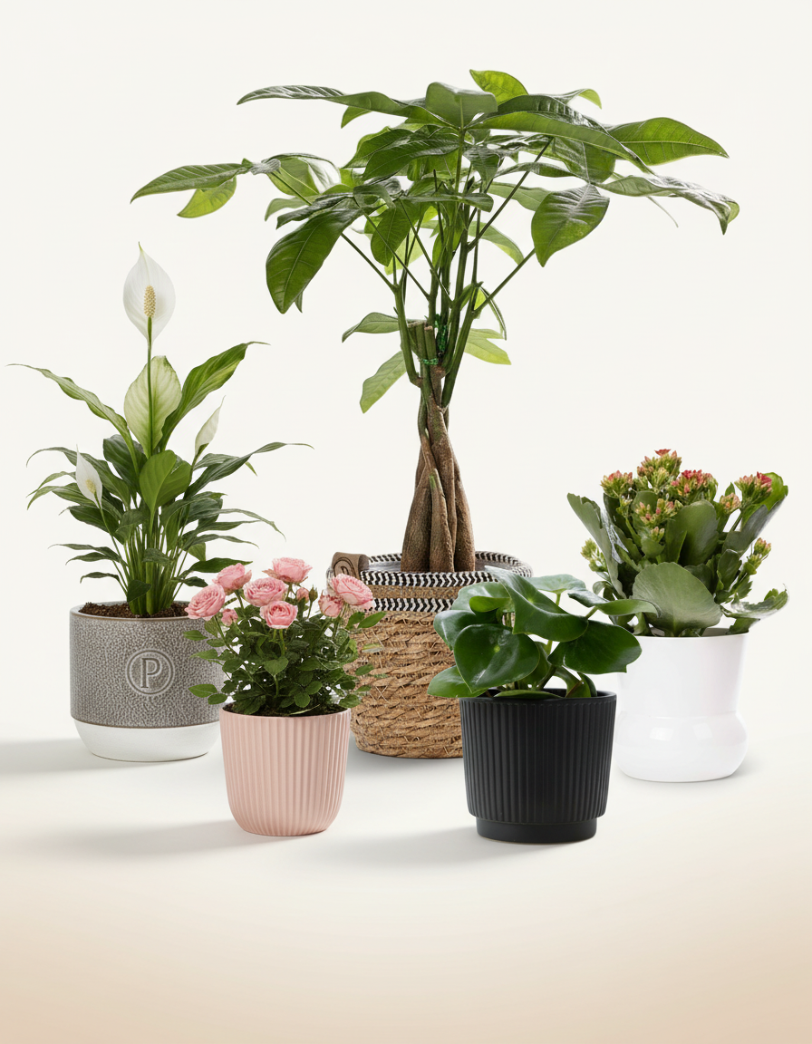 Plantas listas para colocar o regalar