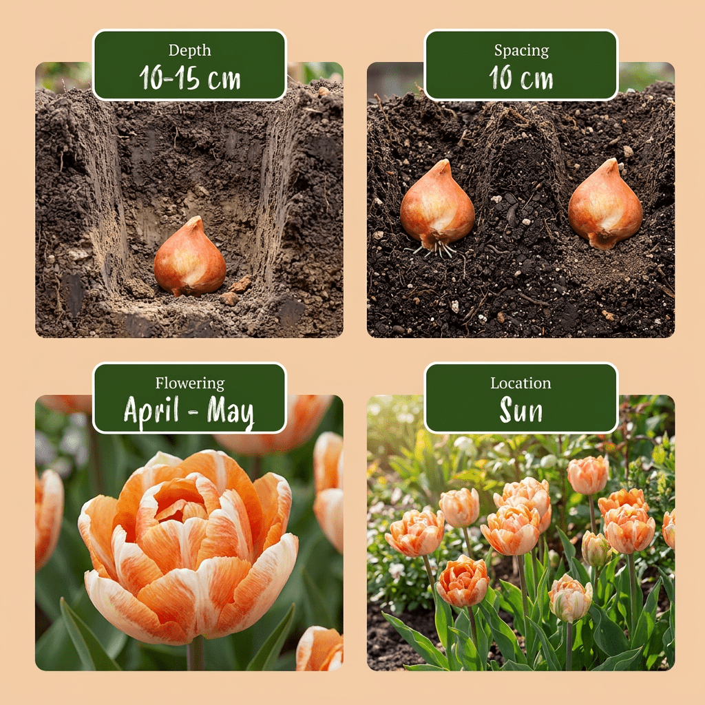 96x Tulipa Candle Light - Tulipe Candle Light - Divers - Floraison printanière - Calibre 11/12 - Verdeia - 4