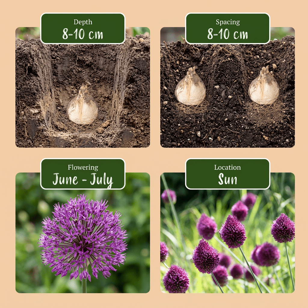 Ajo de cabeza redonda (Allium sphaerocephalon) — Bulbos calibre 5/6 - Verdeia - 6