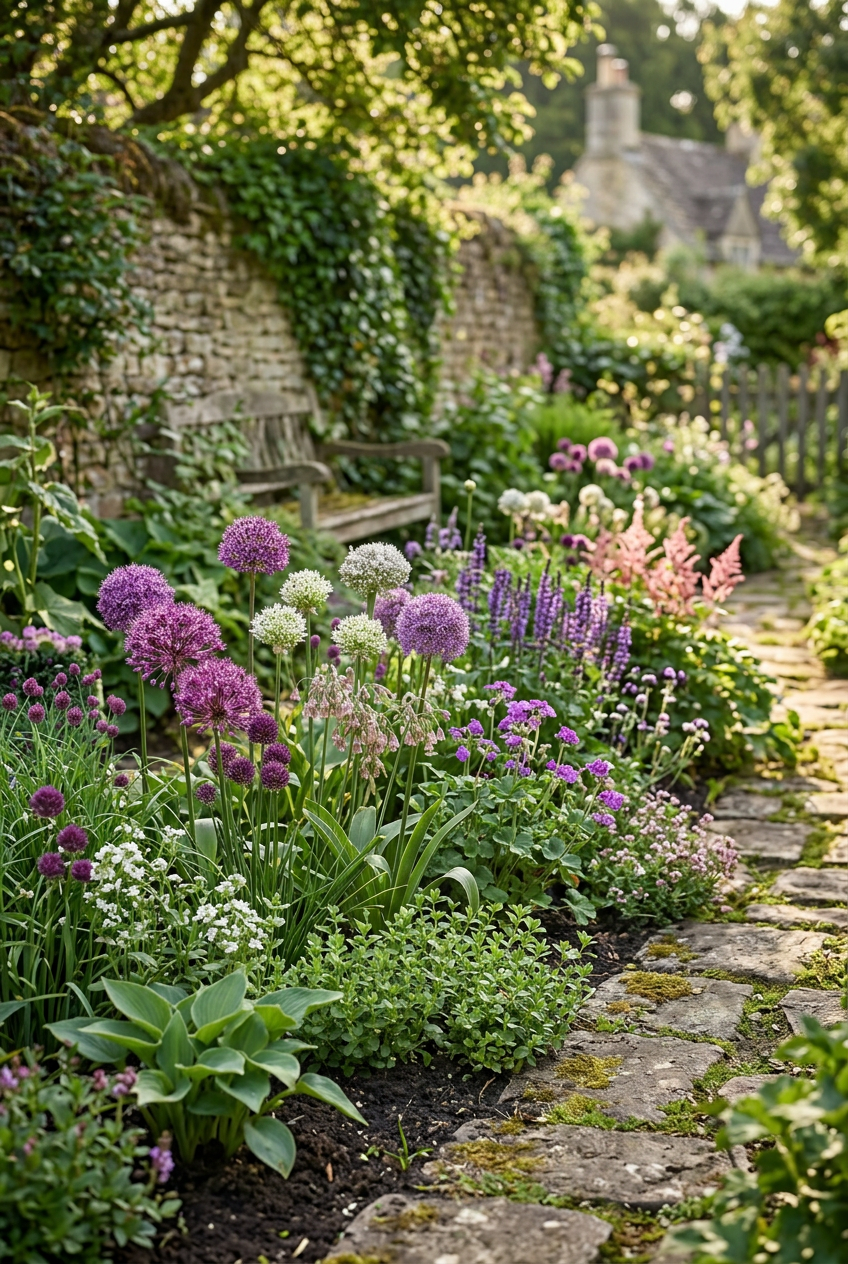Allium Bulb Garden Mix (Multicoloured ornamental onion mix) — Bulbs, size 10/12 - Verdeia - 5