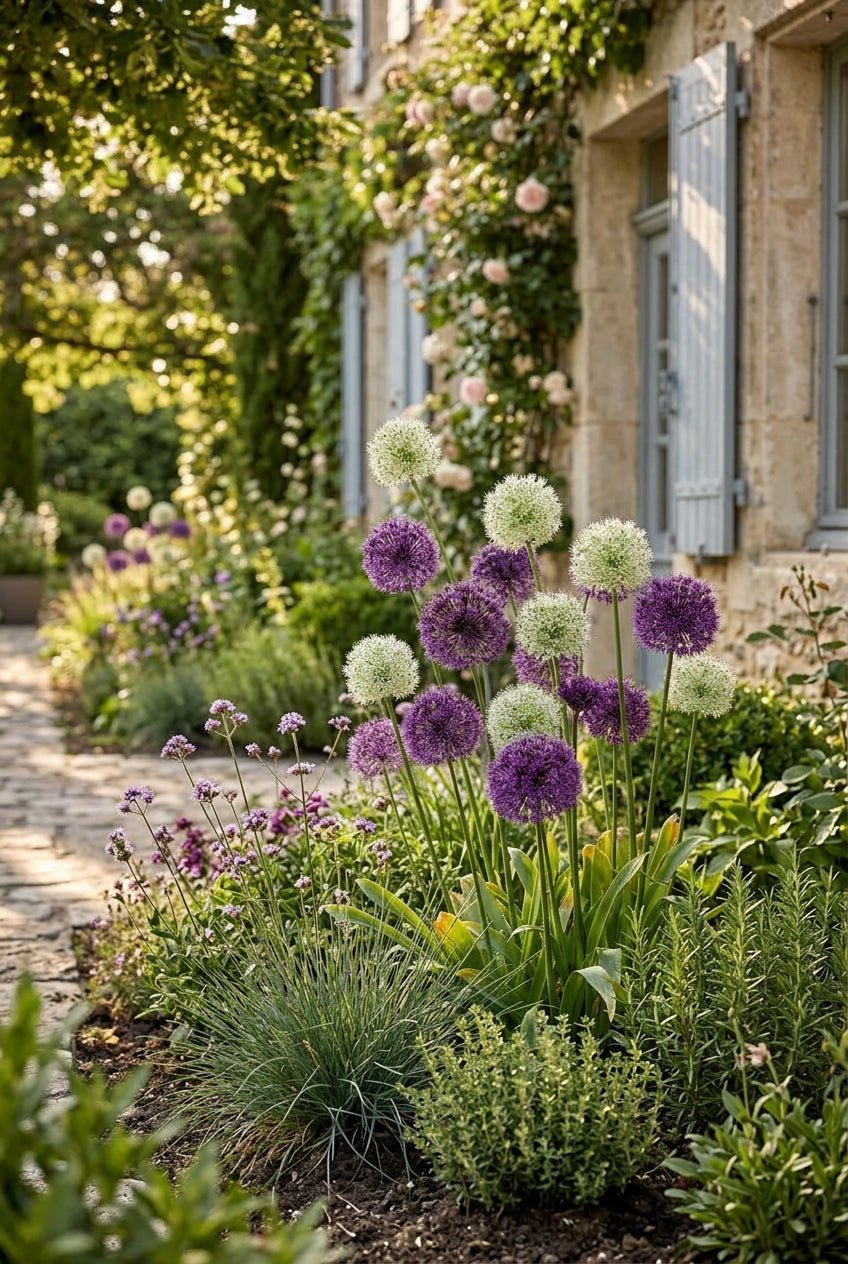 Allium Purple-White Mix (Mezcla de ajos ornamentales púrpura y blancos) — Bulbos calibre 10/12 - Verdeia - 5