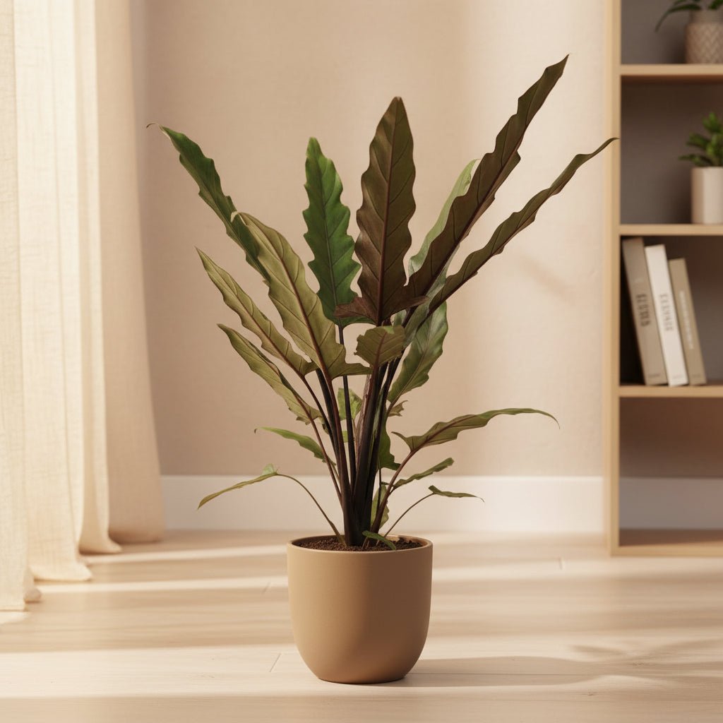 Alocasia Lauterbachiana — Elefantenohr — Ø19 cm — H80 cm - Verdeia - 4