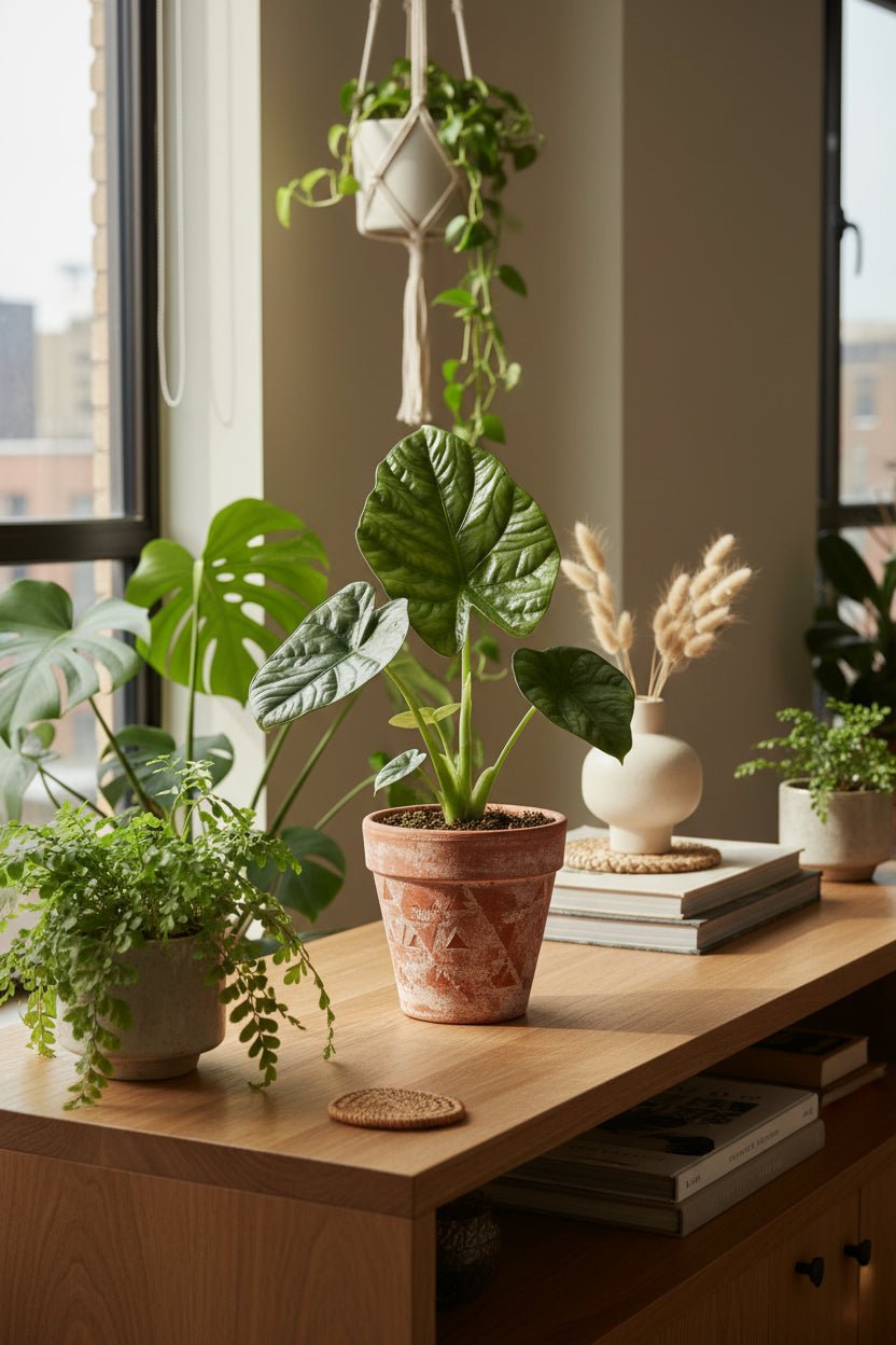 Alocasia Lukiwan — Oreja de elefante — Ø12 cm — H20 cm - Verdeia - 5