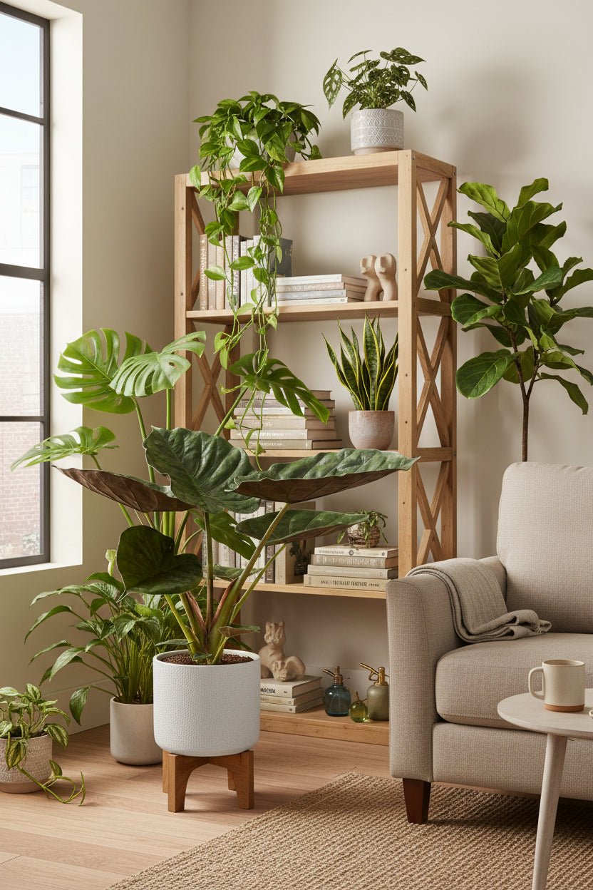 Alocasia Wentii — Oreja de elefante — Ø19 cm — H85 cm - Verdeia - 5