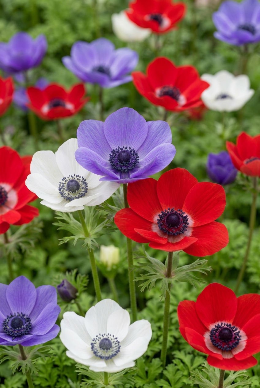 Anémone de Caen en mélange (Anemone coronaria) — Bulbes calibre 5/6 - Verdeia - 1
