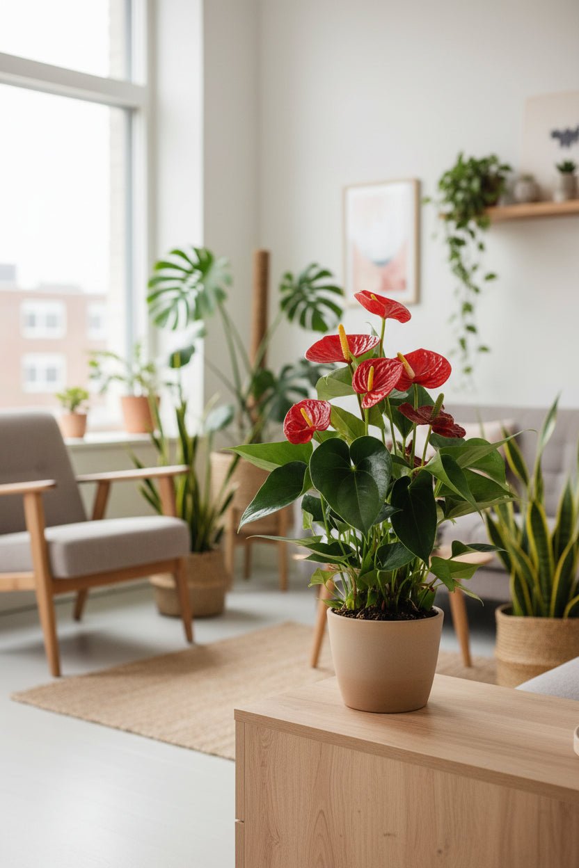 Anthurium Success Rojo — Anthurium rojo — Ø14 cm — H43 cm - Verdeia - 5