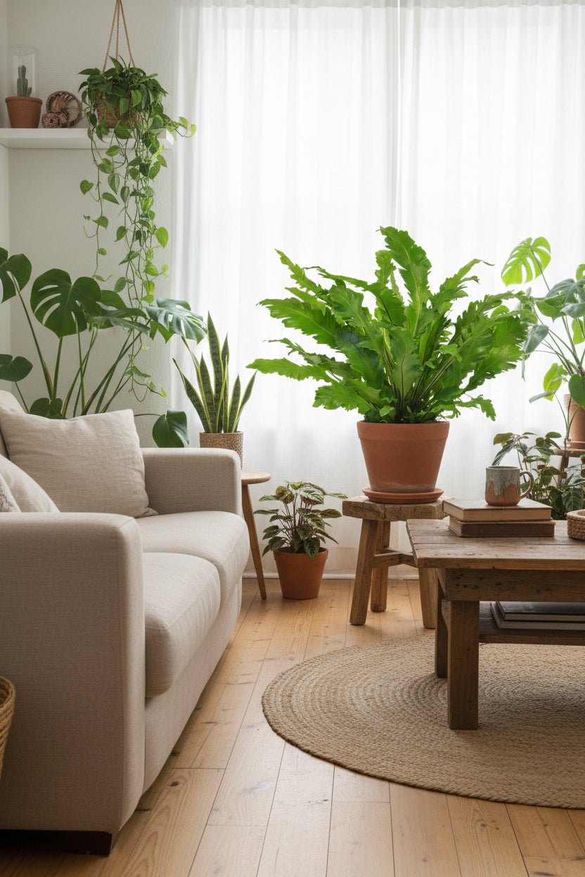 Asplenium Campio — Helecho nido de pájaro — Ø17 cm — H50 cm - Verdeia - 5