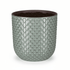 Cache - vaso in ceramica con rilievo verde - Verdeia - 1