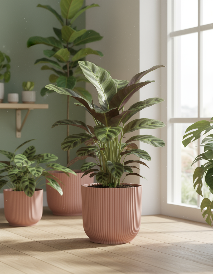 Cache - pot ELHO Vibes Fold – Rose – Ø14cm - Verdeia