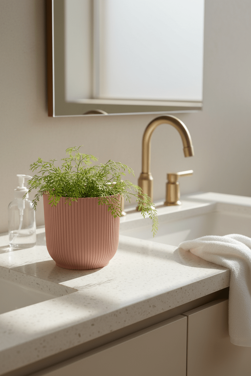 Cache - pot Elho Vibes Fold Rose poudré — Ø14 cm - Verdeia - 4