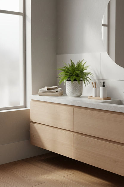 Maceta - relieve blanco cerámica - Verdeia - 3