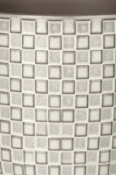 Maceta - relieve blanco cerámica - Verdeia - 2