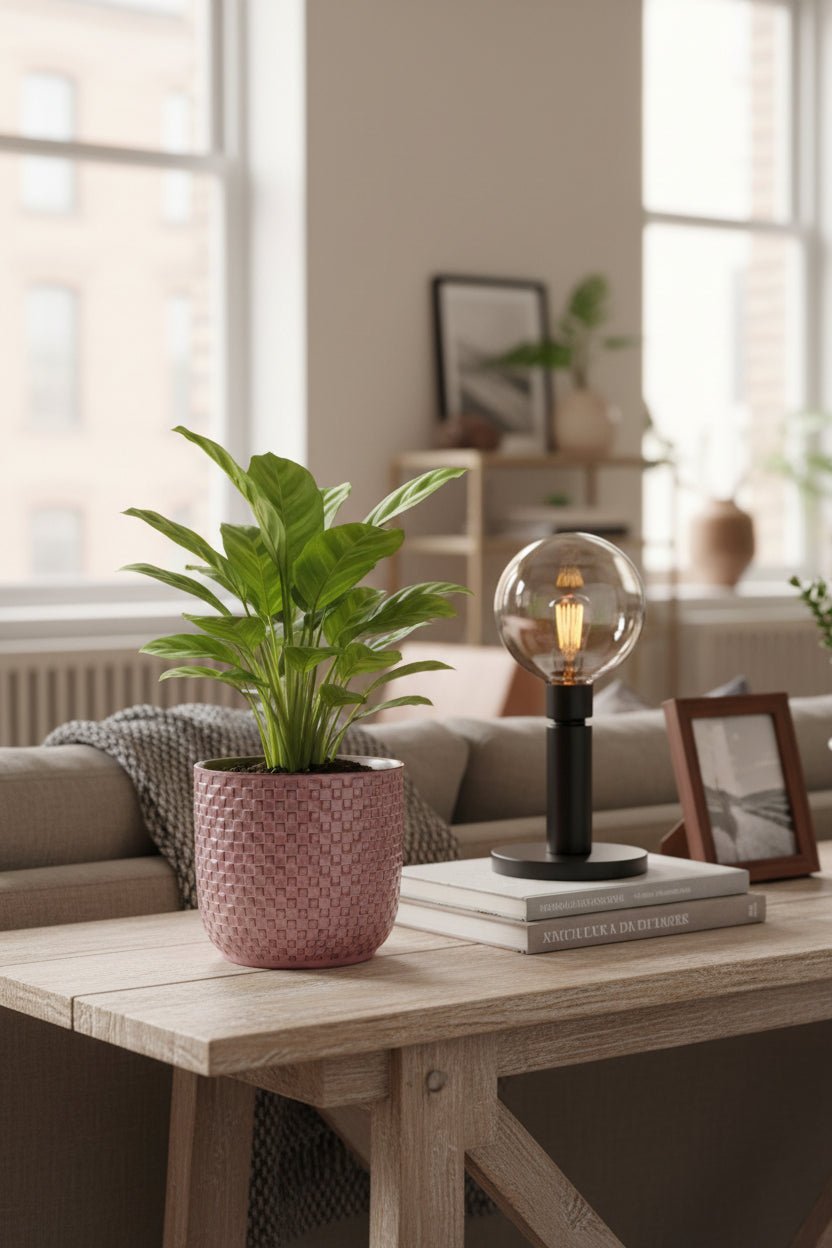 Maceta - relieve rosa cerámica - Verdeia - 4