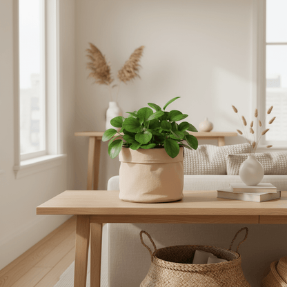 Cache - pot textile Vieux Rose - Verdeia