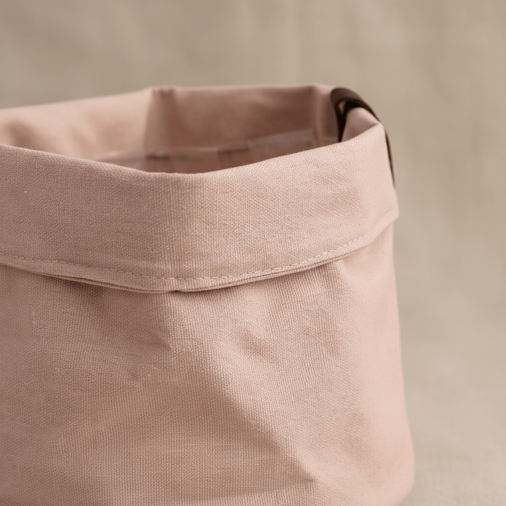 Cache - pot textile Vieux Rose - Verdeia