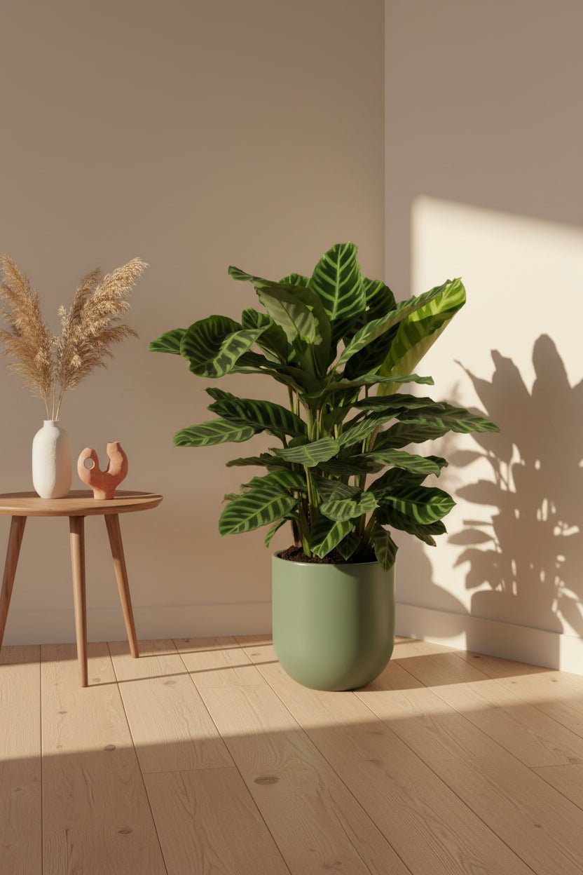 Calathea zebrina (Plante zébrée) - H80 cm | Pot Ø19 cm - Verdeia - 3