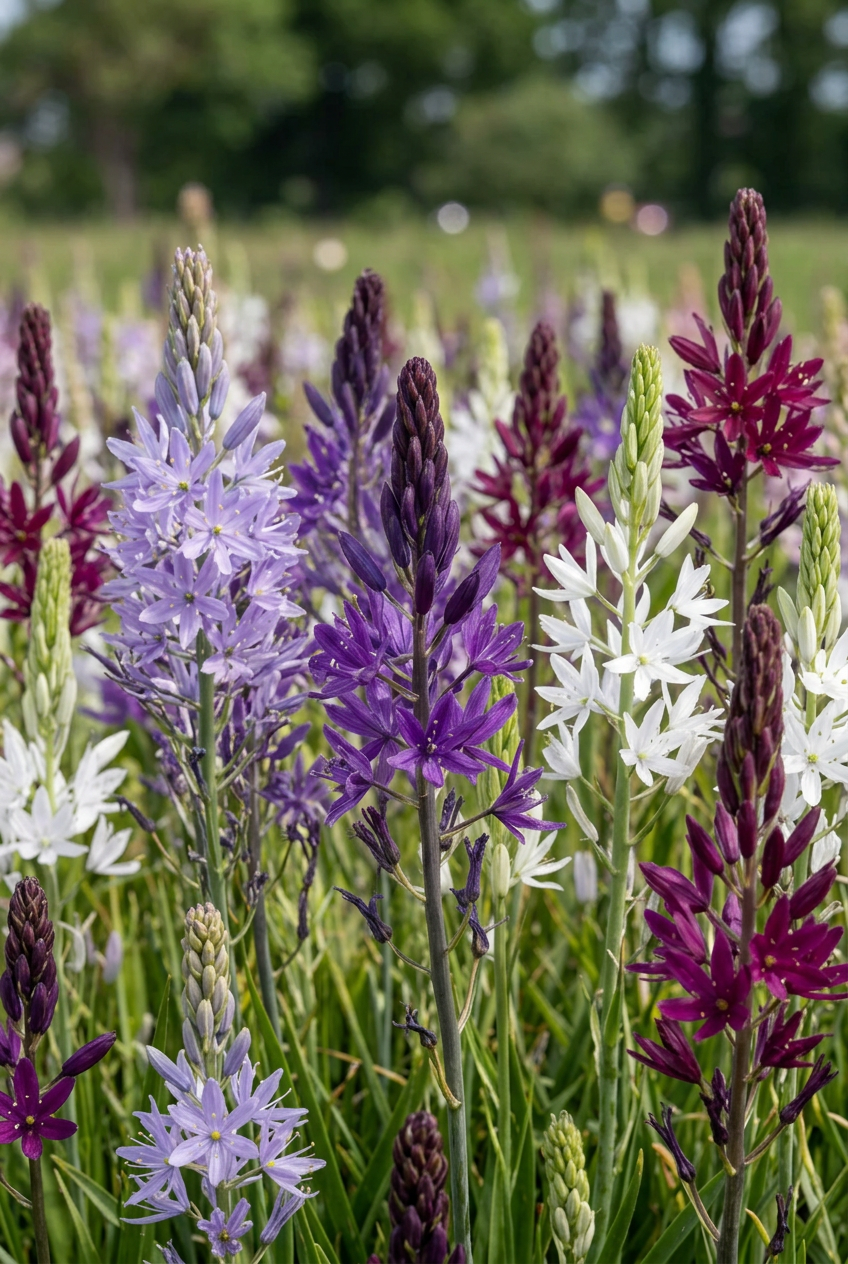 Camassie de Leichtlin en mélange (Camassia leichtlinii) — Bulbes calibre 12/14 - Verdeia - 1