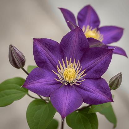 Clematis Jackmanii – Clématite violette – D15cm x H65cm - Verdeia