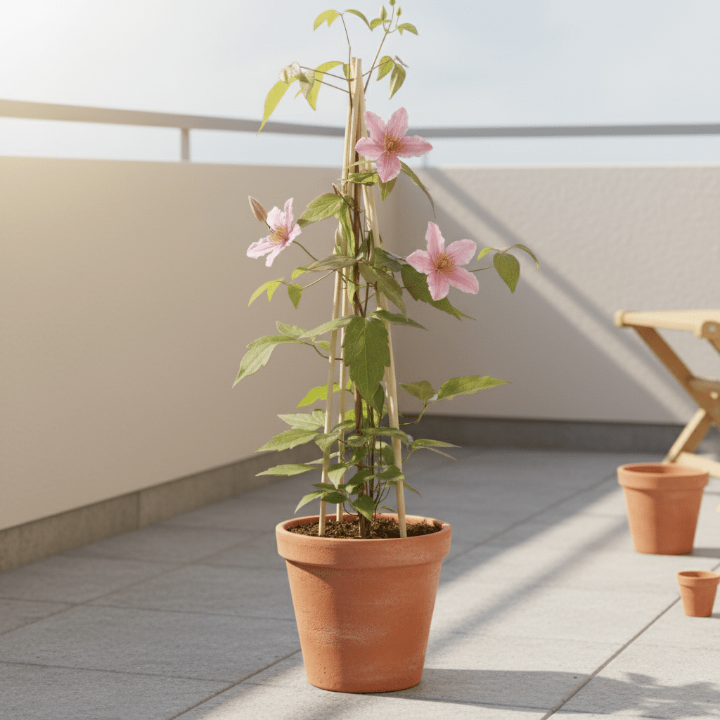 Clematis montana ‘Fragrant Spring’ – Clématite parfumée – Ø15cm – ↕65cm - Verdeia