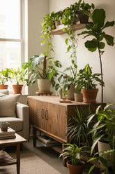 Clusia en tubo de vidrio con LED — Ø5 cm — H10 cm - Verdeia - 5