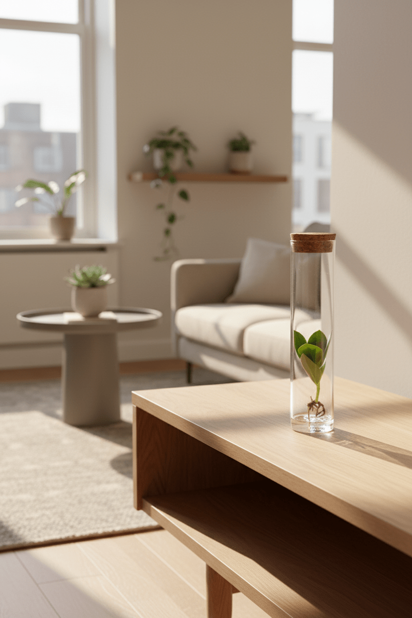 Clusia en tube de verre — Ø5 cm — H15 cm - Verdeia - 3
