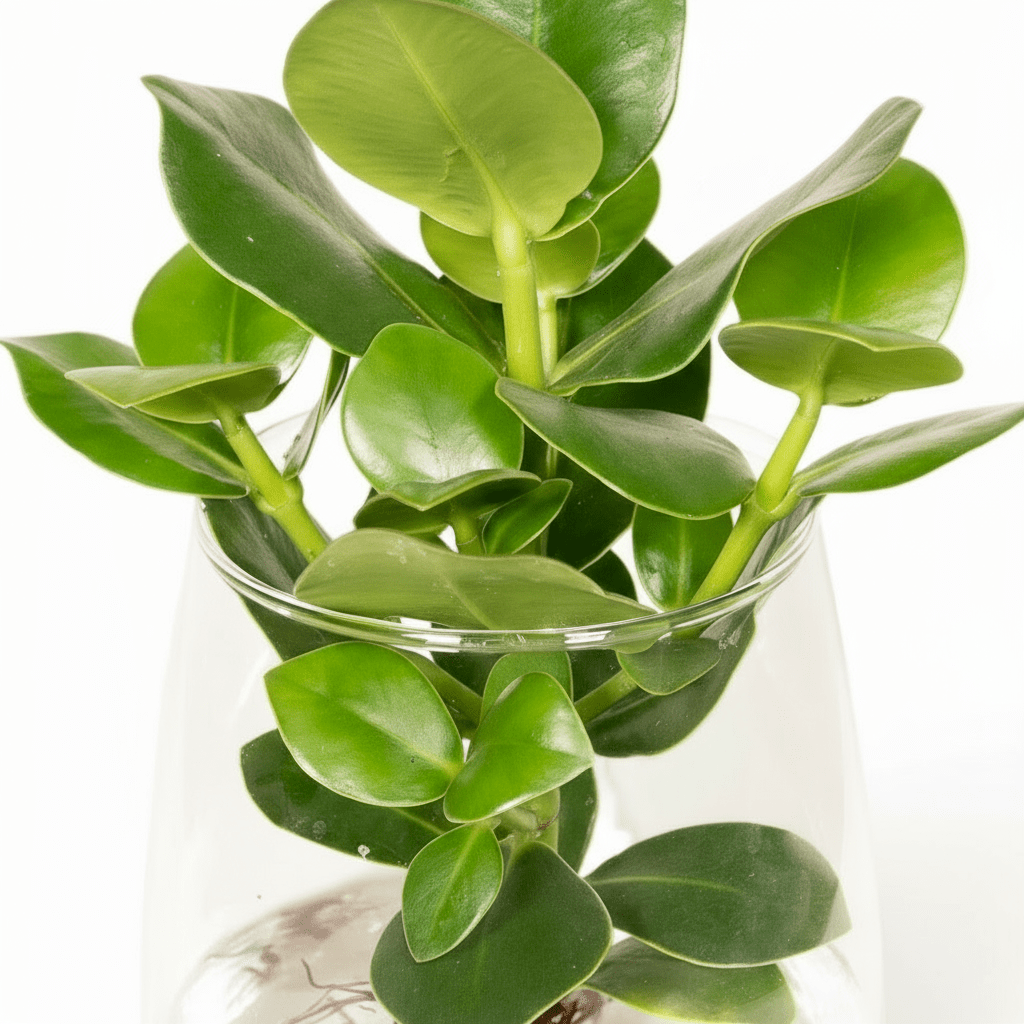 Clusia hydroponique en verre Kingston – Ø12cm – ↕30cm - Verdeia