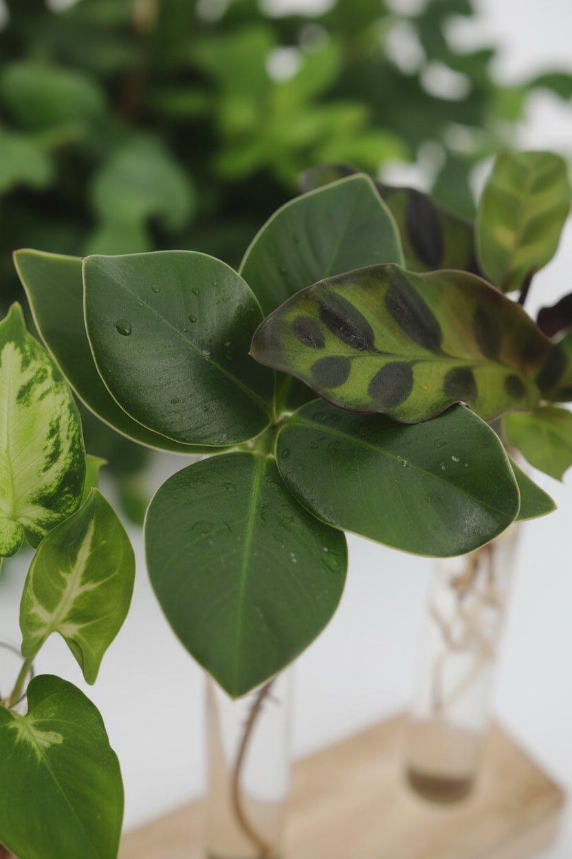 Coffret Hydroponie surprise — 3 plantes sur support bois H10 cm | Pot Ø7 cm - Verdeia - 2
