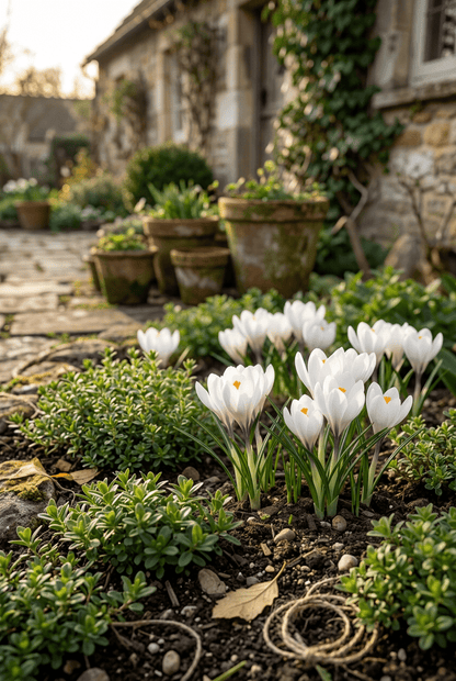 Crocus blanco de flores grandes (Crocus vernus) — Bulbos calibre 7/8 - Verdeia - 5