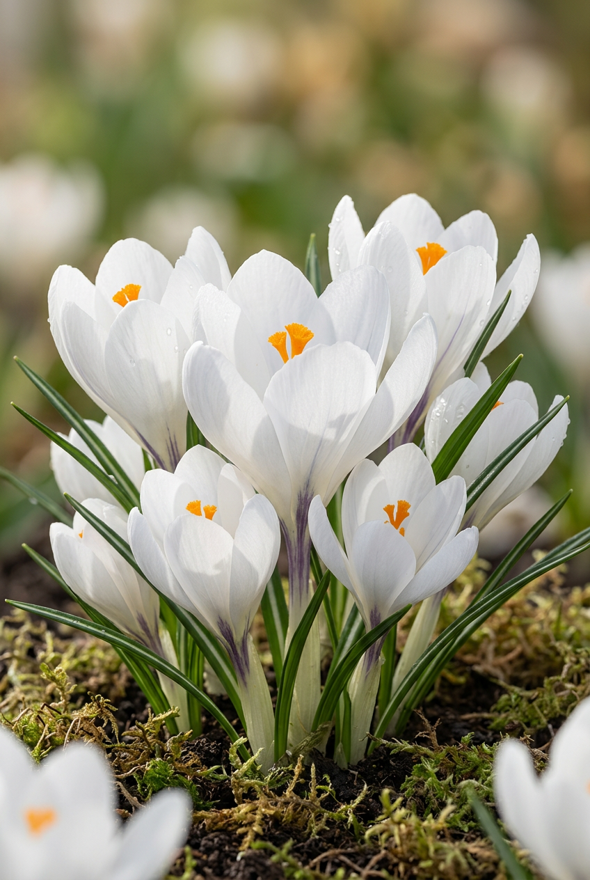 Crocus blanc à grandes fleurs (Crocus vernus) — Bulbes calibre 7/8 - Verdeia - 1