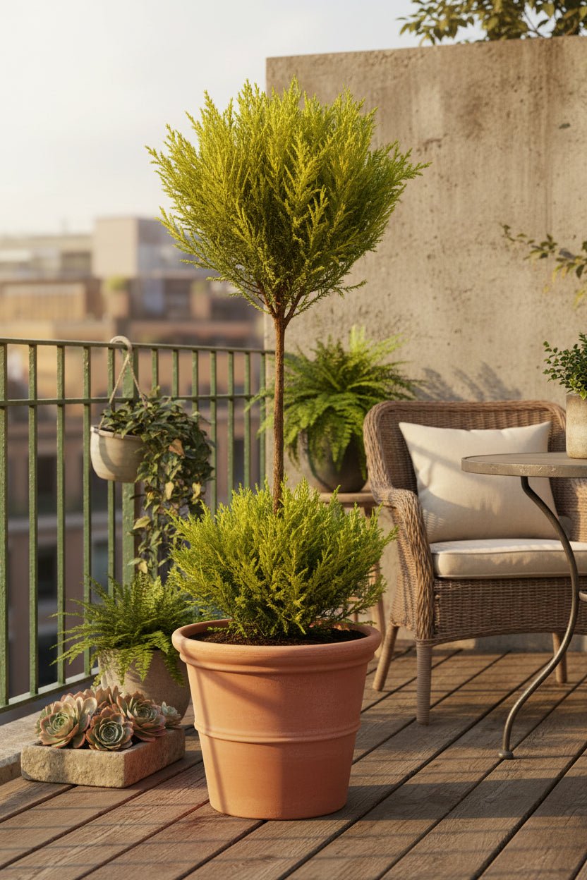 Cupressus Goldcrest Wilma — Ciprés dorado — Ø14 cm — H60 cm - Verdeia - 5
