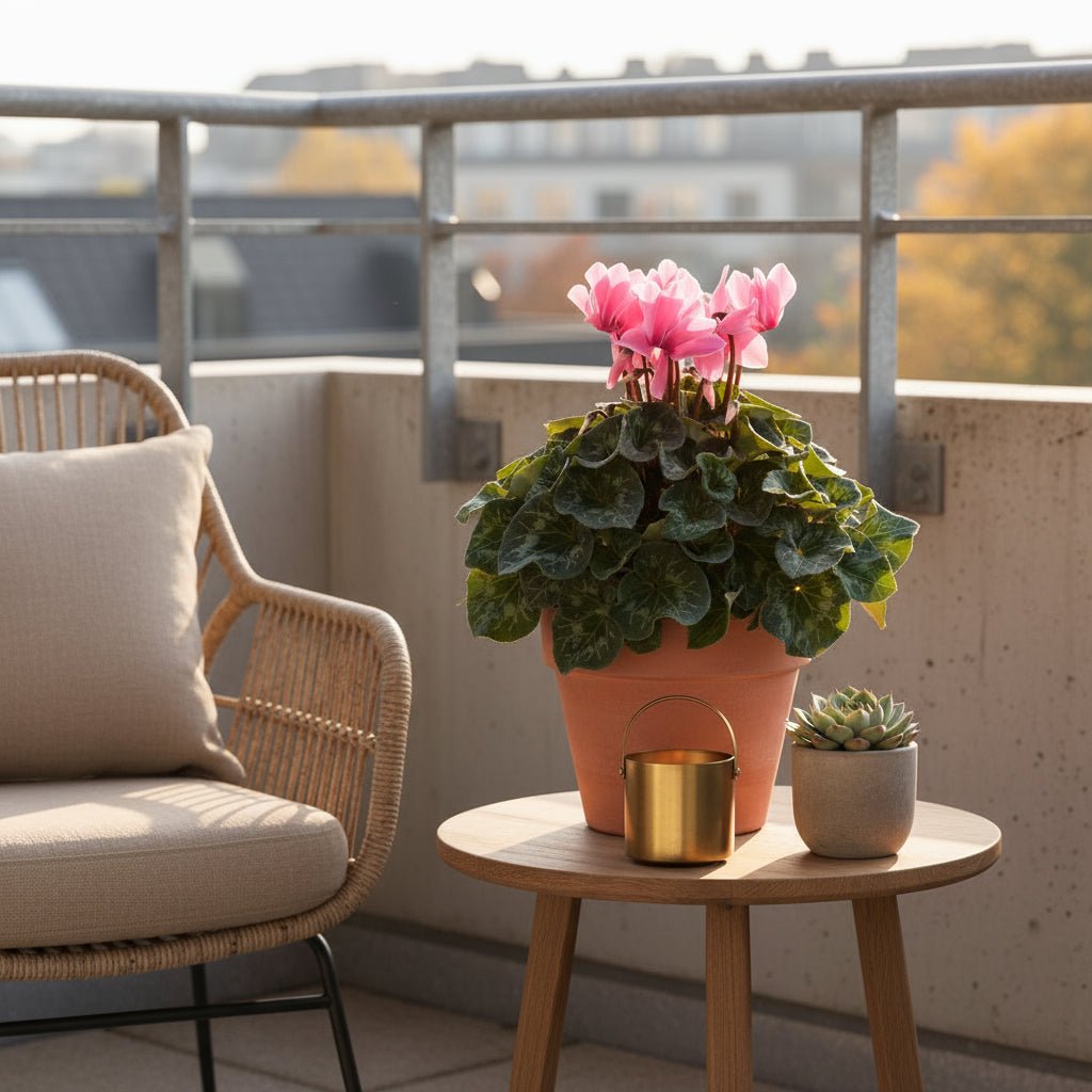 Cyclamen rose clair — Ø17 cm — H40 cm - Verdeia