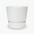 ELHO Greenville Round – Cache - pot blanc mat avec réservoir - Verdeia