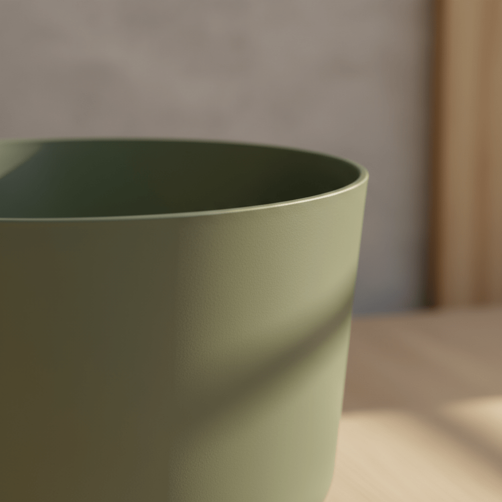 ELHO Greenville Round – Cache - pot vert feuille avec réservoir - Verdeia