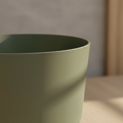 ELHO Greenville Round – Cache - pot vert feuille avec réservoir - Verdeia