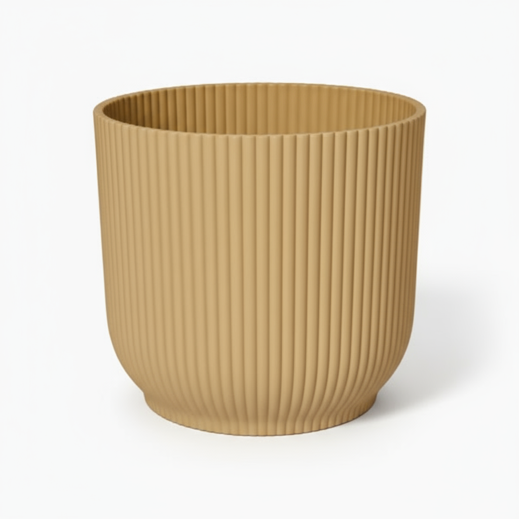 ELHO Vibes Fold 22cm - Cache - pot design recyclé Jaune - Verdeia