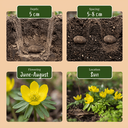 Éranthe de Cilicie (Eranthis cilicica) — Bulbes calibre 4/5 - Verdeia - 6