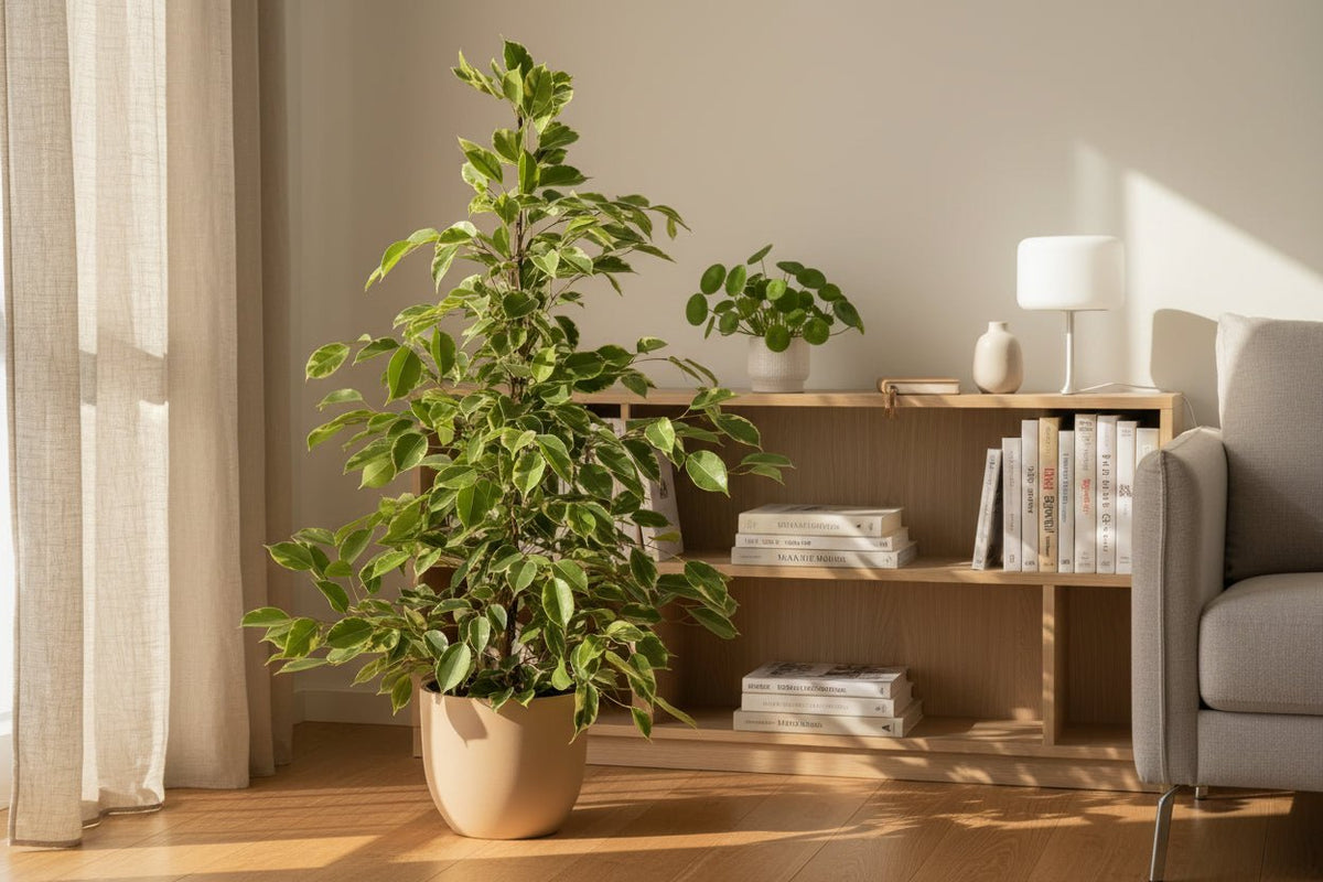 Ficus Benjamina Goldenking – Ø21 cm – H95 cm - Verdeia - 3