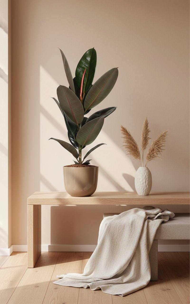 Ficus Elastica Abidjan - 17 x 60 cm - Verdeia