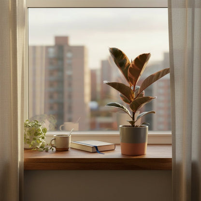 Ficus Elastica Belize – Cautxú panaché - Verdeia - 5