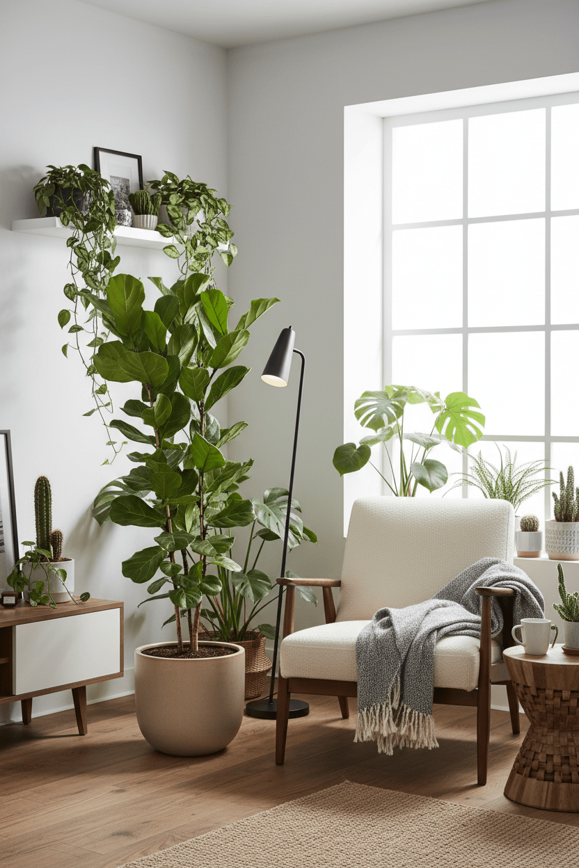 Ficus Lyrata buissonnant H150 cm | Pot Ø27 cm - Verdeia - 4