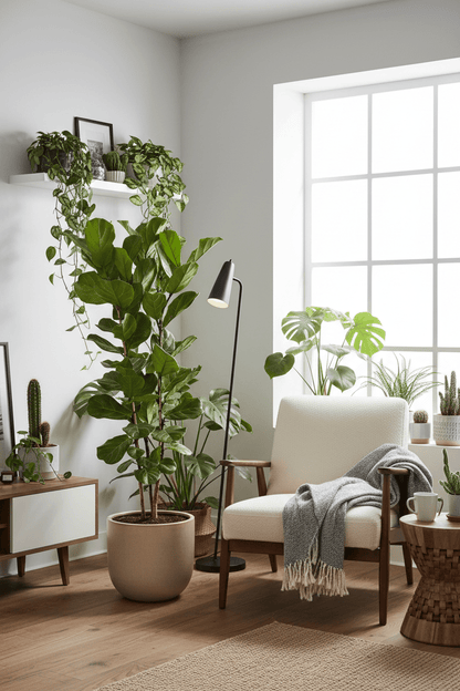 Ficus Lyrata buissonnant H150 cm | Pot Ø27 cm - Verdeia - 4